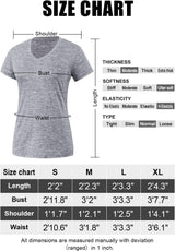 3-4 Pack Women'S Dry Fit Tshirt Short Sleeve Moisture Wicking Athletic Shirts Sport Activewear Tee V Neck Workout Top