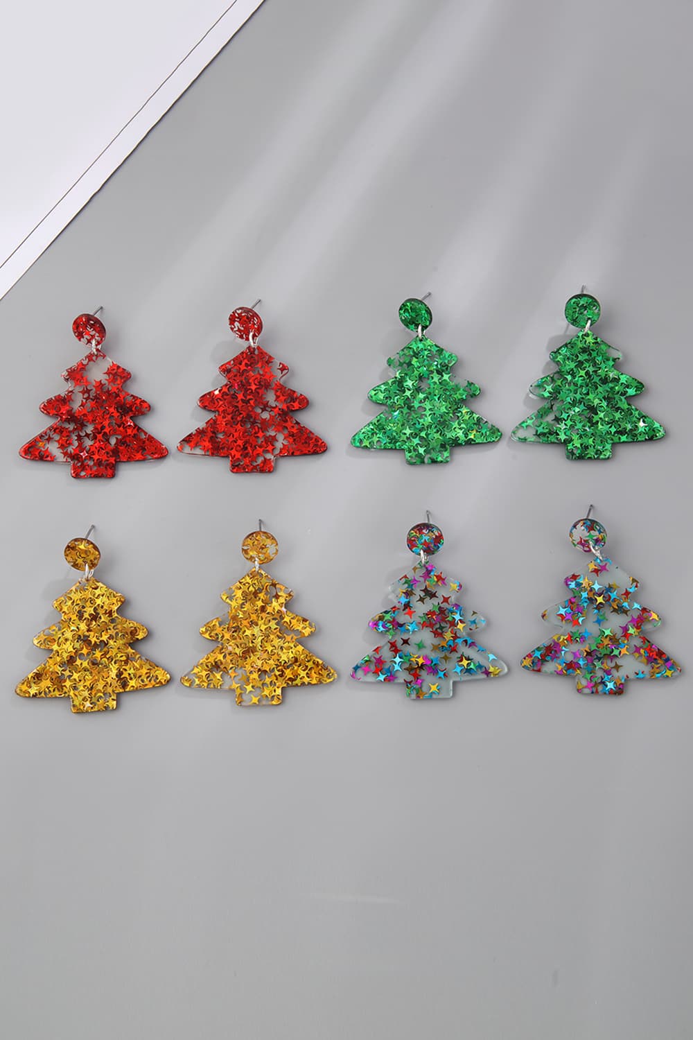 Christmas Tree Acrylic Earrings