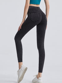 Wide Waistband Sports Leggings