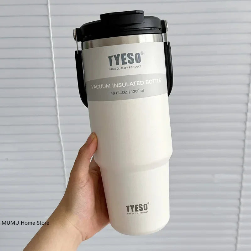 Stainless Steel Coffee Cup Cold and Hot Double-Layer Insulated Cup Tumbler Thermo Water Bottle Car Travel Mug Vacuum Flask