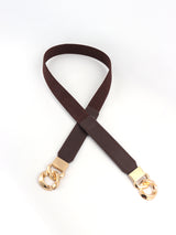 Zinc Alloy Buckle Elastic PU Belt