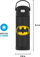 FUNTAINER 16 Ounce Stainless Steel, Batman