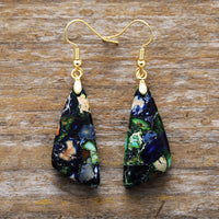 Emperor-Stone Geometric Earrings