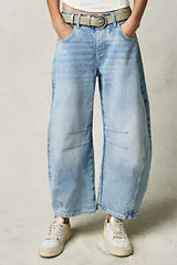 Wide Leg Jeans with Pockets