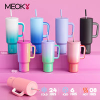 50Oz Cup Large Capacity Vacuum Straw Cup with Lid Stainless Steel Coffee Car Mug Water Bottle Fashion Gifts Various Styles