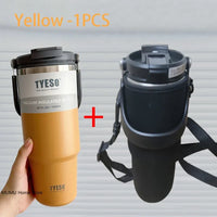 Stainless Steel Coffee Cup Cold and Hot Double-Layer Insulated Cup Tumbler Thermo Water Bottle Car Travel Mug Vacuum Flask